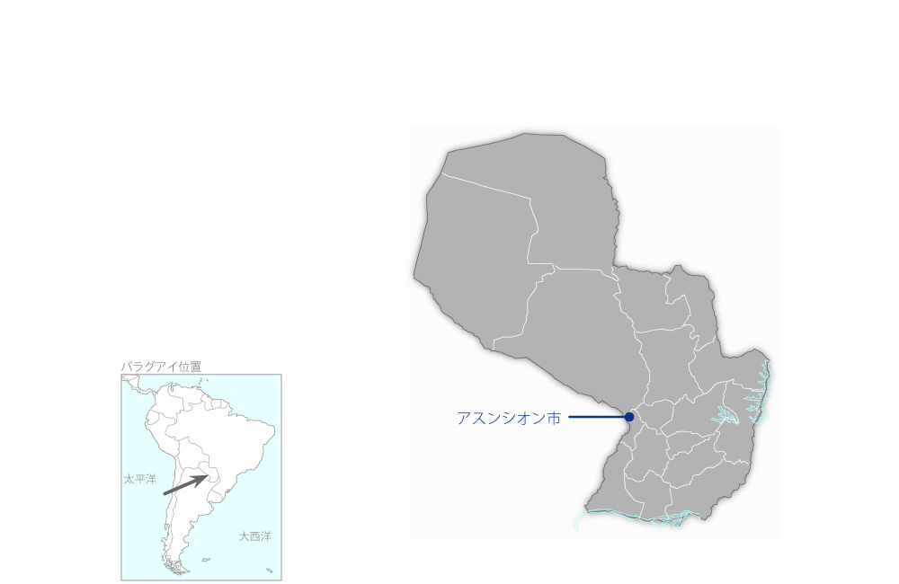 電気通信訓練センターの協力地域の地図