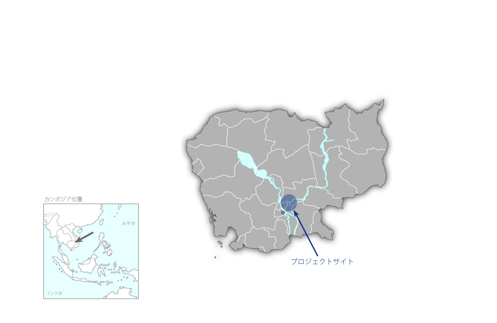 国道6号・7号線修復計画（第2期）の協力地域の地図