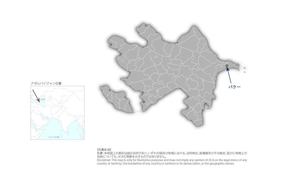 シマル・ガス火力複合発電所2号機建設事業の協力地域の地図