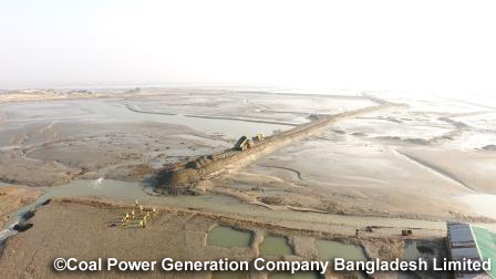 マタバリ石炭火力発電所港湾建設予定地（写真提供：バングラデシュ石炭火力発電公社）