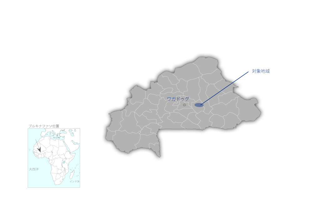 グンゲン-ファダングルマ間道路整備事業の協力地域の地図