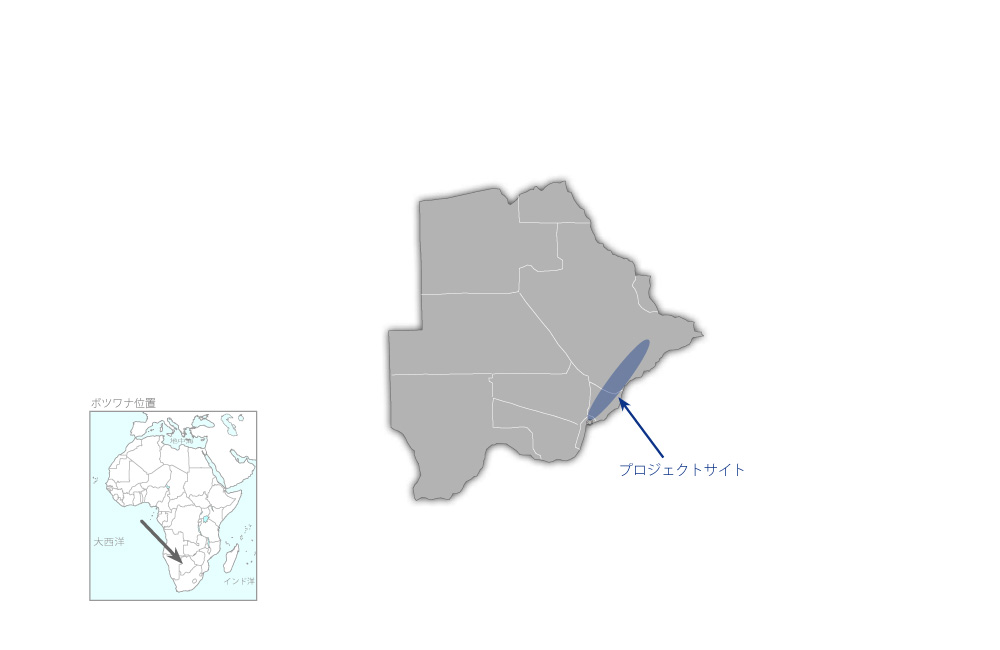 南北導水事業の協力地域の地図