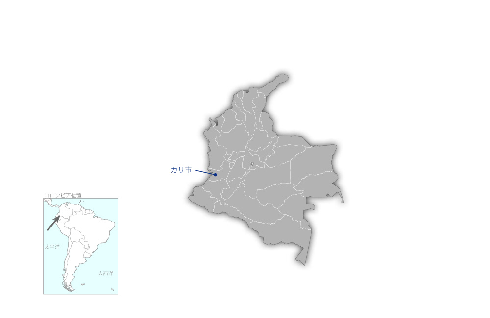 アグアブランカ上下水道整備事業の協力地域の地図