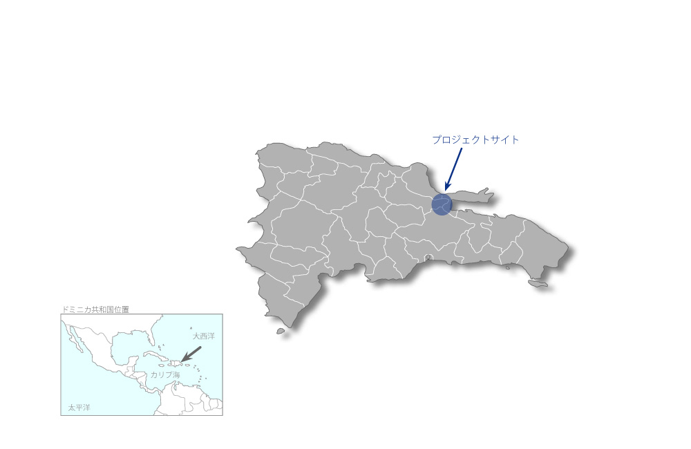 アグリポ農業開発事業（2）の協力地域の地図
