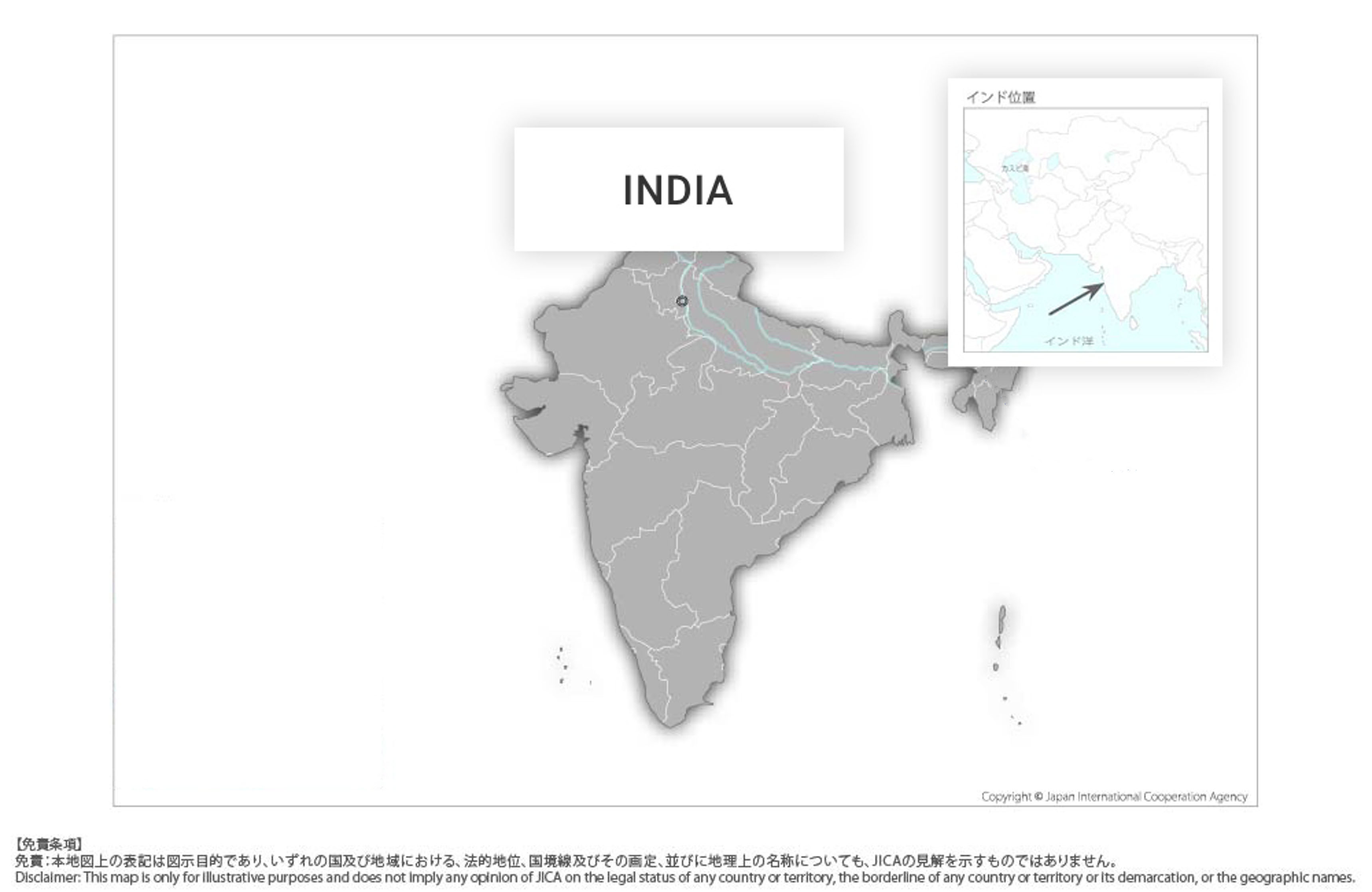 効果的な森林管理のための能力強化事業の協力地域の地図