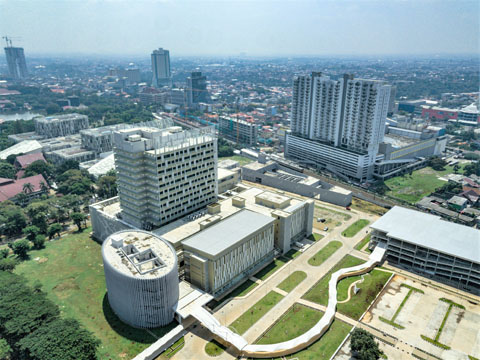 インドネシア大学付属病院の全景