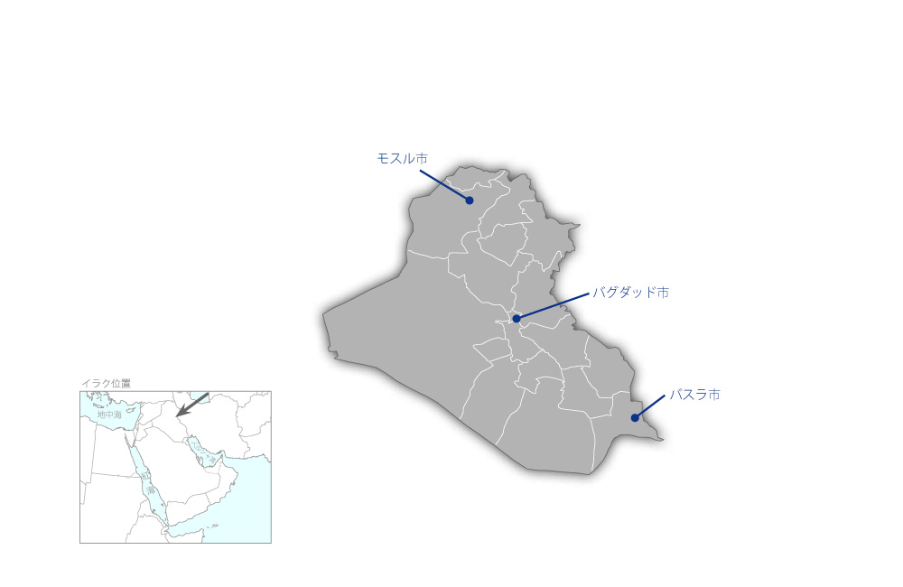 主要都市通信網整備事業の協力地域の地図