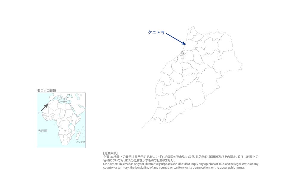 都市環境改善事業の協力地域の地図