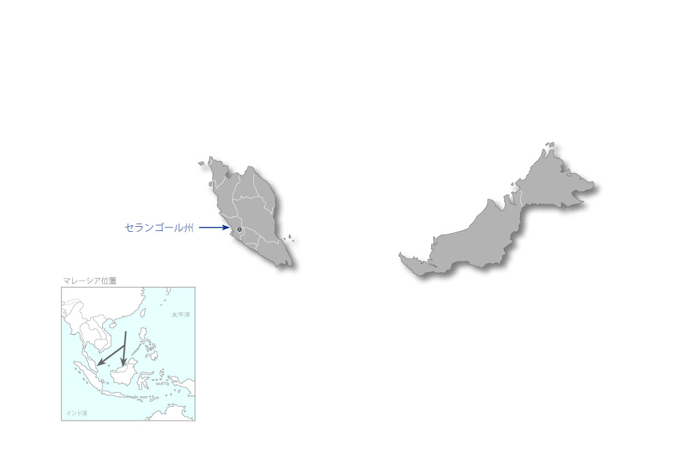 高等教育基金借款事業（2）の協力地域の地図