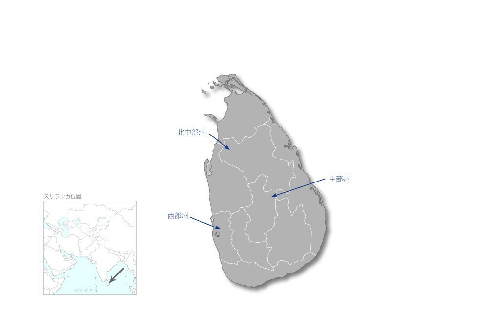 全国送配電網整備・効率化事業の協力地域の地図