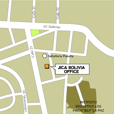 ボリビア事務所地図