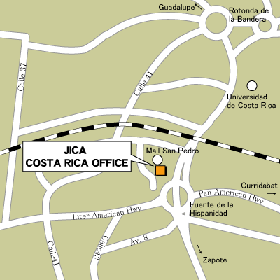 コスタリカ支所地図