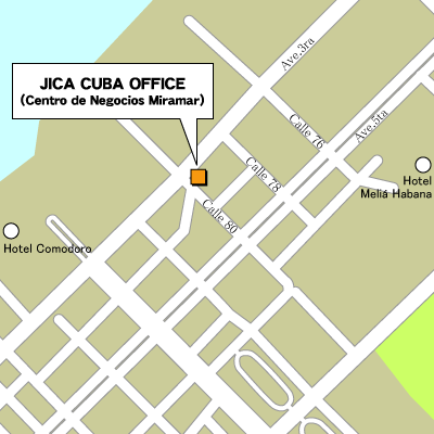 キューバ事務所地図