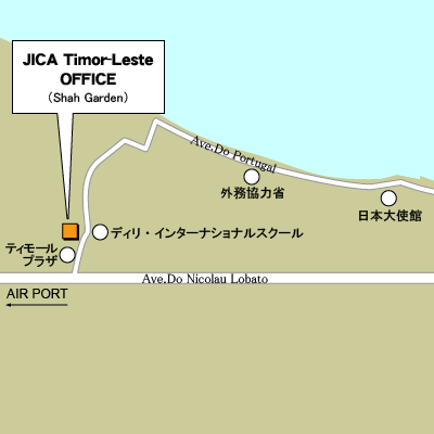 東ティモール事務所地図