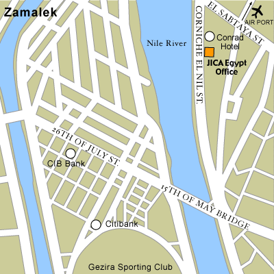 エジプト事務所地図