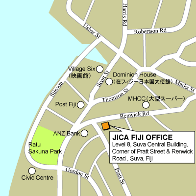 フィジー事務所地図