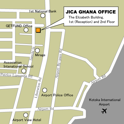 ガーナ事務所地図