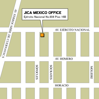メキシコ事務所地図