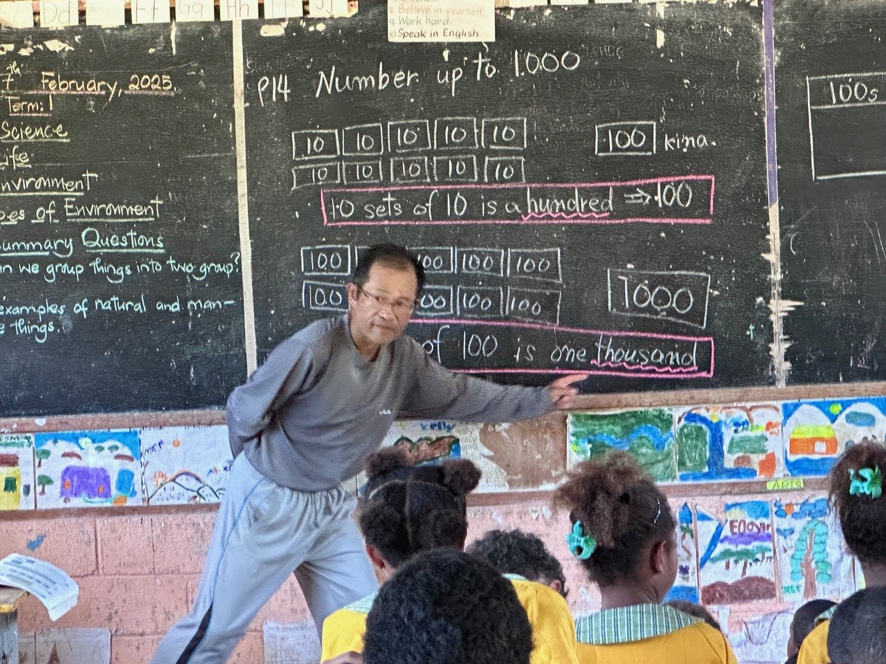 同じ地域で活動する隊員（小学校教育）の取り組み（JICA PNG事務所HP）