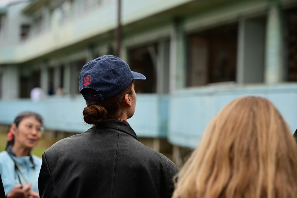 福島県浪江町の請戸小学校訪問時の様子