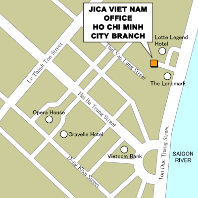 JICAベトナム事務所　ホーチミン出張所地図