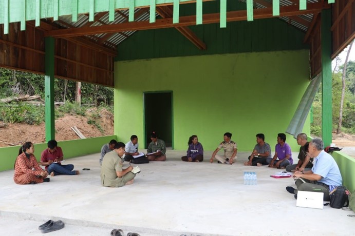 Photo-4 Meeting in the newly constructed CF station