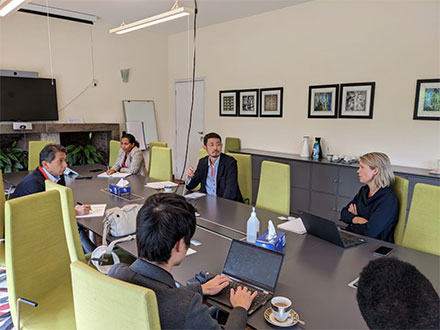 Information exchange at Norwegian Embassy during the Project Implementation Review Mission in March 2023, prior to the 2nd JCC Meeting.