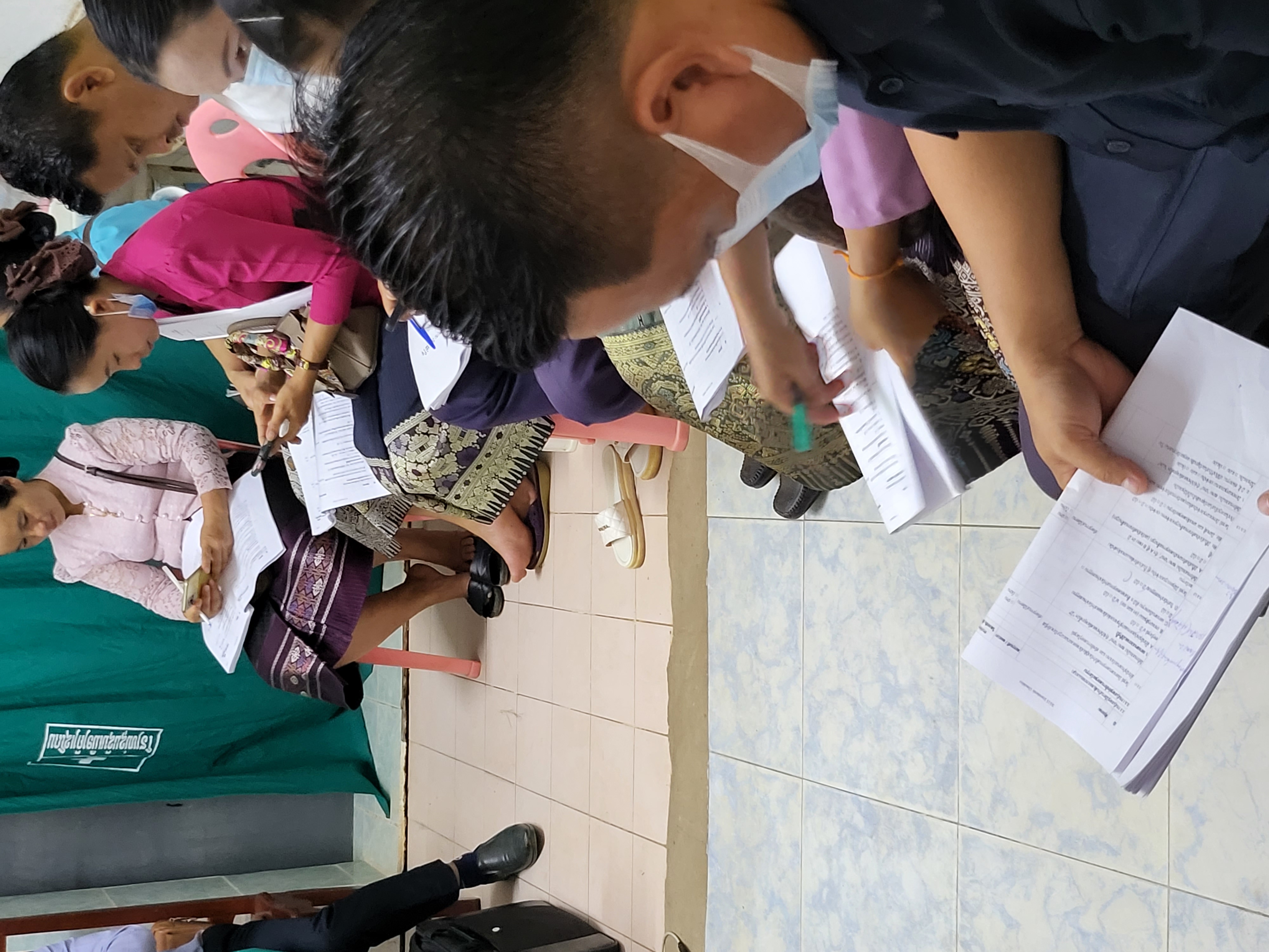 Assessor training at district in Salavan