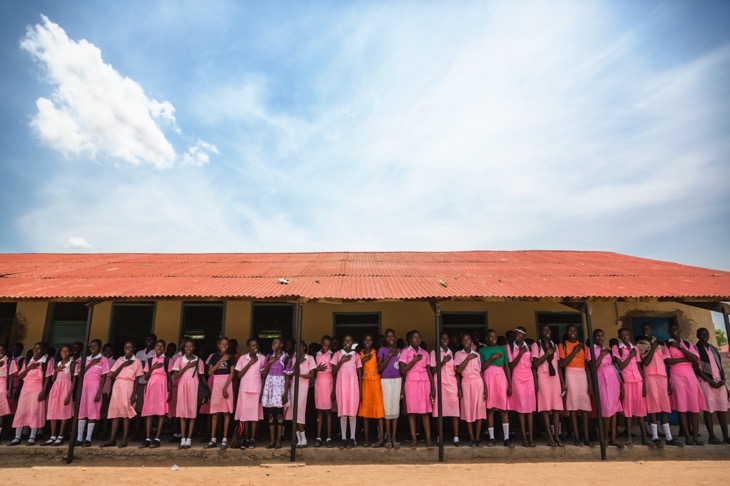 独立後間もない南スーダンの学校