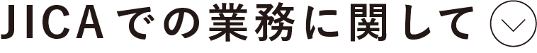 JICAでの業務に関して