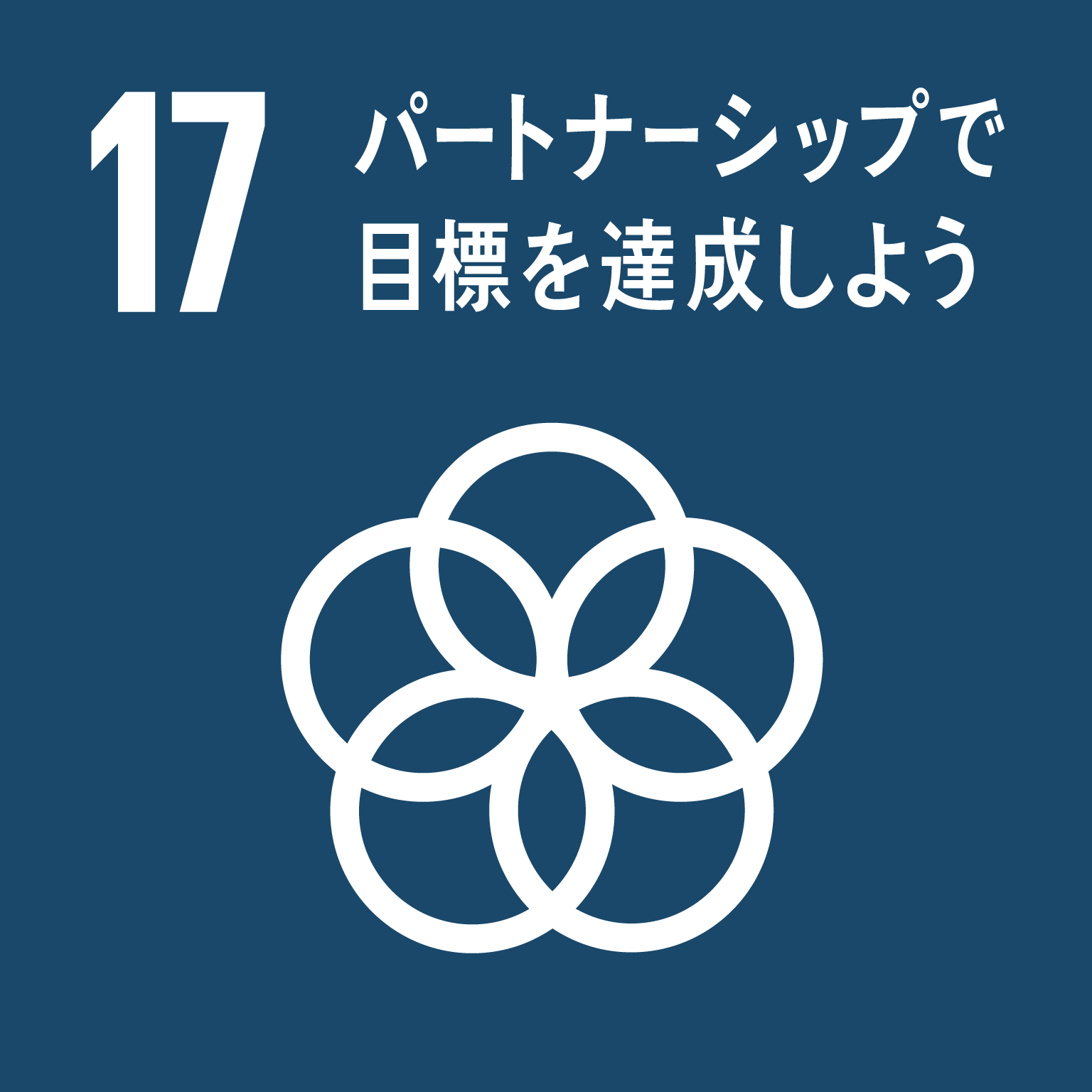 【SDGsロゴ】1パートナーシップで目標を達成しよう