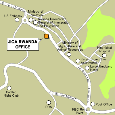 ルワンダ事務所地図