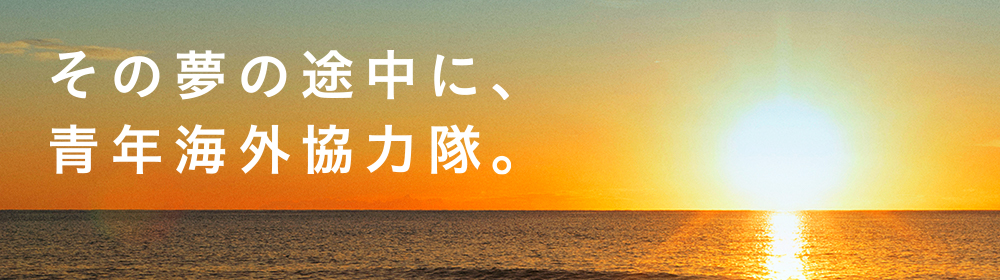 その夢の途中に、青年海外協力隊。