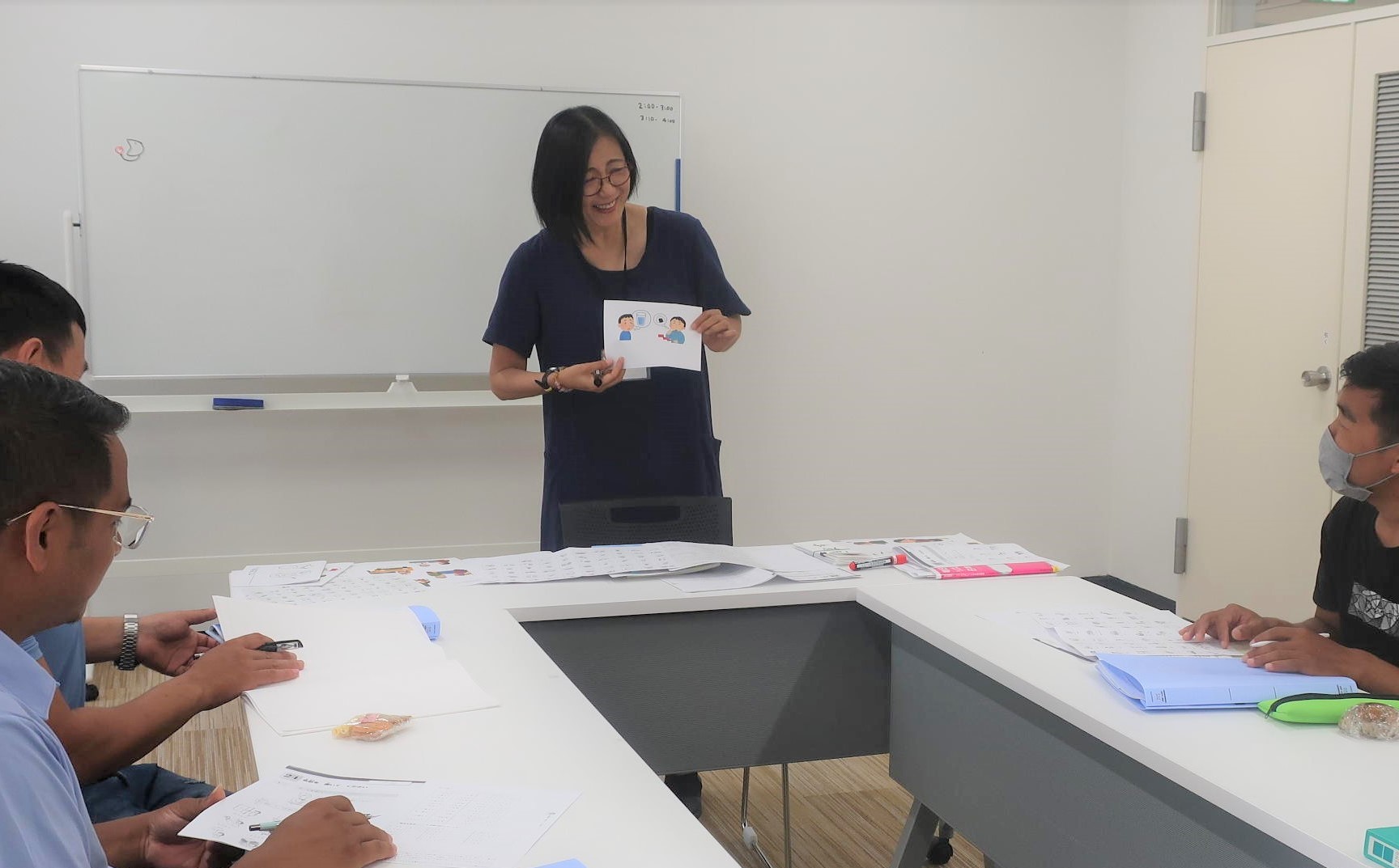 日本語教室での授業