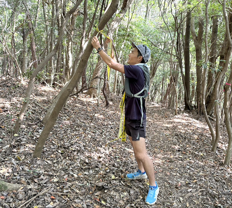 コース整備をする様子