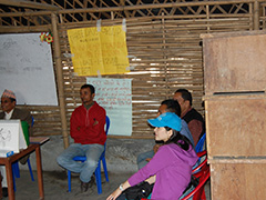 ブータン難民とネパール人共同の現金収入向上活動の立ち上げに向けての研修の視察