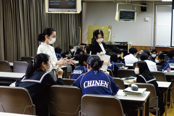 沖縄県立知念高等学校の公開授業