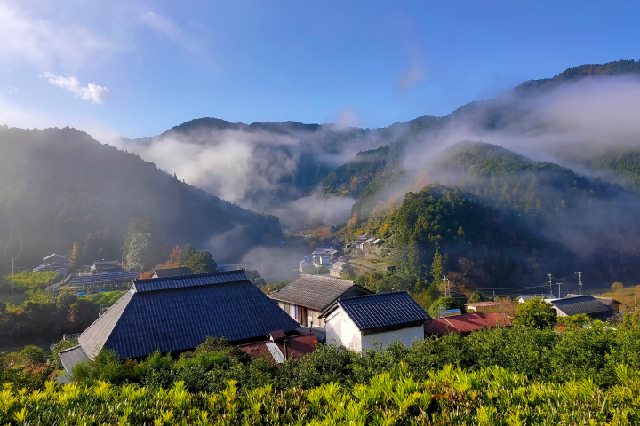 ゲストハウスから眺める山々