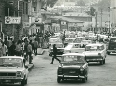 約50年前の近代化されたアディスアベバの街並み（金子さん提供、撮影は吉岡逸夫さん／映像／1972年度1次隊）