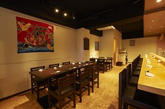 あたぼう鮨の店内