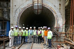 インドのムンバイ地下鉄３号線建設に向け、現地調査を行ったトンネル