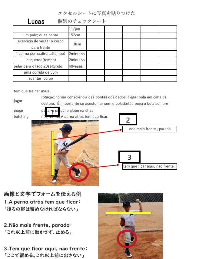 個別のチェックシート