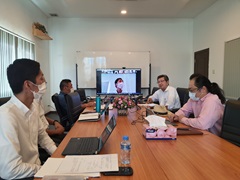 ラオス日本人商工会議所との意見交換の様子