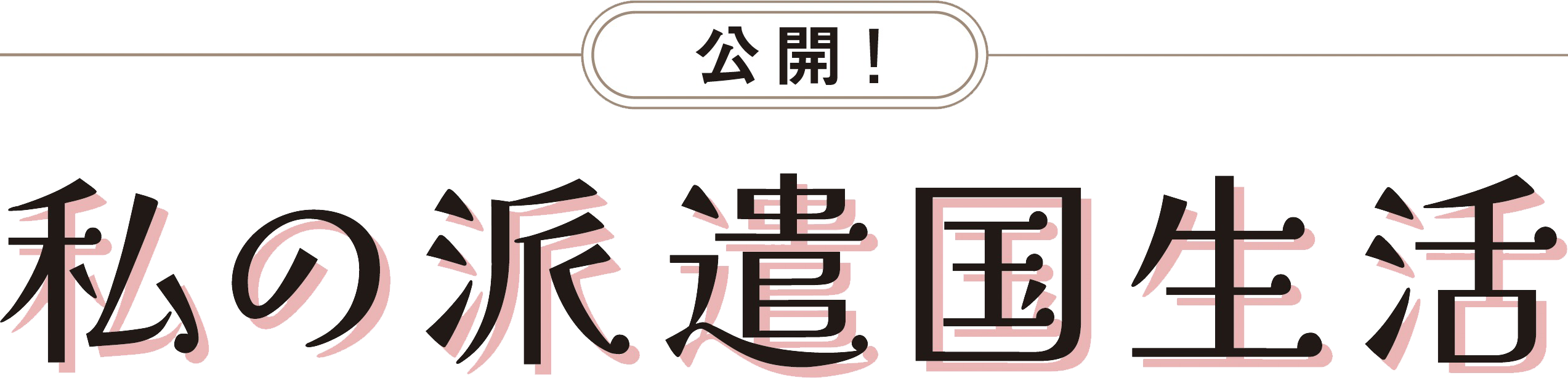派遣国生活