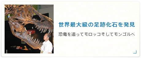 世界最大級の足跡化石を発見 ～恐竜を追ってモロッコそしてモンゴルへ～