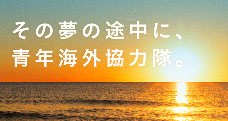 その夢の途中に、青年海外協力隊。