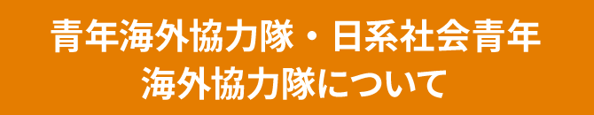 青年海外協力隊・日系社会青年海外協力隊について