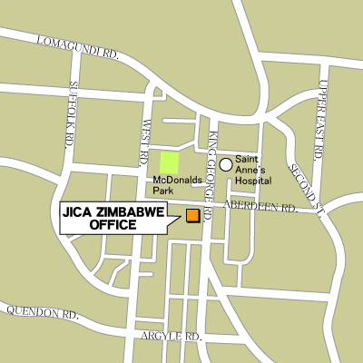 ジンバブエ支所地図